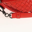 BOTTEGA VENETA INTRECCIATO Hand Bag Leather 2way Red Auth bs29977-10