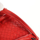 BOTTEGA VENETA INTRECCIATO Hand Bag Leather 2way Red Auth bs29977-15