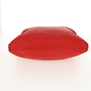 BOTTEGA VENETA INTRECCIATO Hand Bag Leather 2way Red Auth bs29977-5