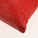 BOTTEGA VENETA INTRECCIATO Hand Bag Leather 2way Red Auth bs29977-19