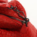 BOTTEGA VENETA INTRECCIATO Hand Bag Leather 2way Red Auth bs29977-20