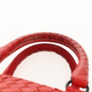 BOTTEGA VENETA INTRECCIATO Hand Bag Leather 2way Red Auth bs29977-14