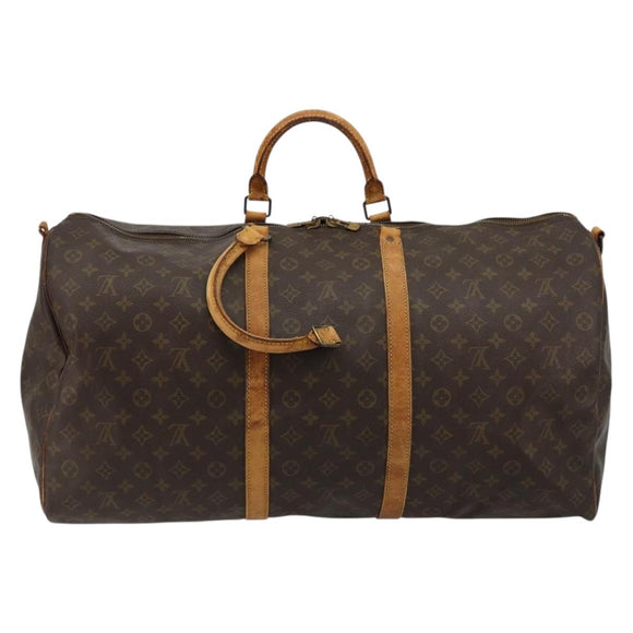 LOUIS VUITTON Monogram Keepall Bandouliere 60 Boston Bag M41412 LV Auth bs29981