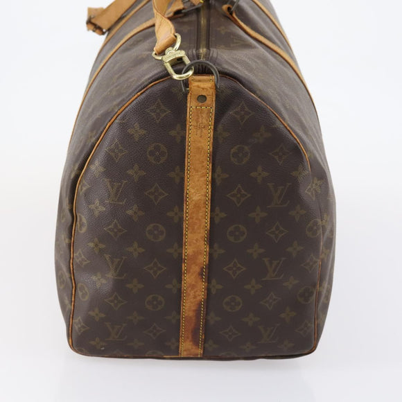 LOUIS VUITTON Monogram Keepall Bandouliere 60 Boston Bag M41412 LV Auth bs29981