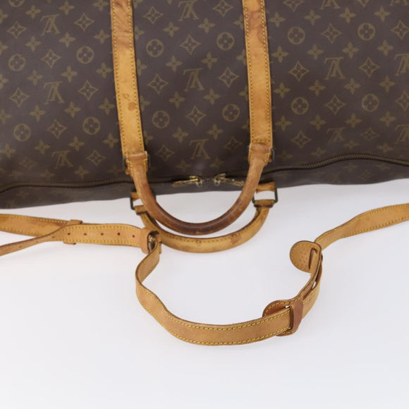LOUIS VUITTON Monogram Keepall Bandouliere 60 Boston Bag M41412 LV Auth bs29981