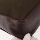 SAINT LAURENT Shoulder Bag Canvas Khaki Gold Auth bs29985-12