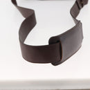 SAINT LAURENT Shoulder Bag Canvas Khaki Gold Auth bs29985-7