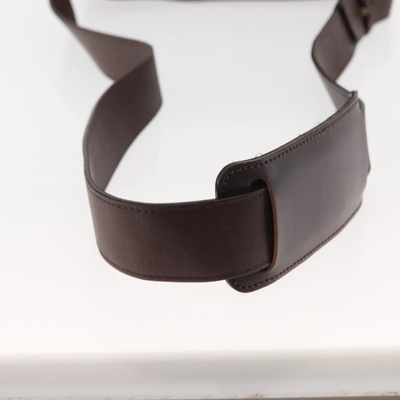 SAINT LAURENT Shoulder Bag Canvas Khaki Gold Auth bs29985