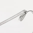 SAINT LAURENT Baby Duffel Mini Boston Bag Leather Silver Auth bs29986-10