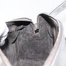 SAINT LAURENT Baby Duffel Mini Boston Bag Leather Silver Auth bs29986-19