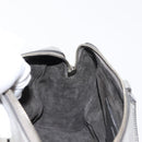 SAINT LAURENT Baby Duffel Mini Boston Bag Leather Silver Auth bs29986-20