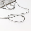 SAINT LAURENT Baby Duffel Mini Boston Bag Leather Silver Auth bs29986-9