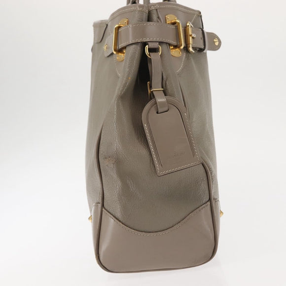 LOUIS VUITTON Suhari Majestu Hand Bag Gray M95652 LV Auth bs29987