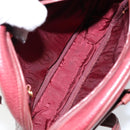 CARTIER Must Line Shoulder Bag Leather Bordeaux Gold Auth bs29989-12