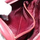 CARTIER Must Line Shoulder Bag Leather Bordeaux Gold Auth bs29989-22