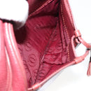 CARTIER Must Line Shoulder Bag Leather Bordeaux Gold Auth bs29989-23