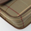 Burberrys Nova Check Shoulder Bag Canvas Beige Gold Auth bs29991-15