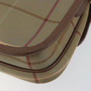 Burberrys Nova Check Shoulder Bag Canvas Beige Gold Auth bs29991-16