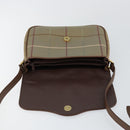 Burberrys Nova Check Shoulder Bag Canvas Beige Gold Auth bs29991-10