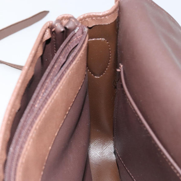 Burberrys Nova Check Shoulder Bag Canvas Beige Gold Auth bs29991