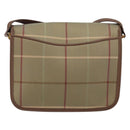 Burberrys Nova Check Shoulder Bag Canvas Beige Gold Auth bs29991-2