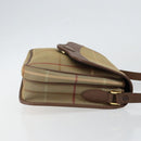 Burberrys Nova Check Shoulder Bag Canvas Beige Gold Auth bs29991-3