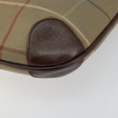 Burberrys Nova Check Tote Bag Canvas Beige Gold Auth bs29992-9