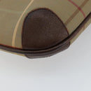 Burberrys Nova Check Tote Bag Canvas Beige Gold Auth bs29992-14