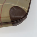 Burberrys Nova Check Tote Bag Canvas Beige Gold Auth bs29992-15