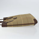 Burberrys Nova Check Tote Bag Canvas Beige Gold Auth bs29992-4