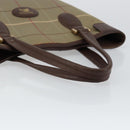 Burberrys Nova Check Tote Bag Canvas Beige Gold Auth bs29992-7