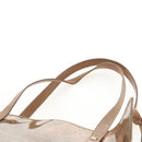 Salvatore Ferragamo Gancini Tote Bag Vinyl Brown Silver Auth bs29993-14