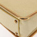 Chloe Sally Shoulder Bag Leather Beige Gold Auth bs29994-11