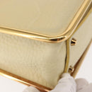 Chloe Sally Shoulder Bag Leather Beige Gold Auth bs29994-12