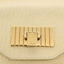 Chloe Sally Shoulder Bag Leather Beige Gold Auth bs29994-14