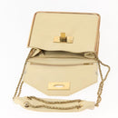 Chloe Sally Shoulder Bag Leather Beige Gold Auth bs29994-16