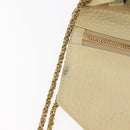 Chloe Sally Shoulder Bag Leather Beige Gold Auth bs29994-17