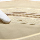 Chloe Sally Shoulder Bag Leather Beige Gold Auth bs29994-18
