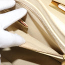 Chloe Sally Shoulder Bag Leather Beige Gold Auth bs29994-22