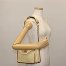 Chloe Sally Shoulder Bag Leather Beige Gold Auth bs29994-24