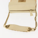Chloe Sally Shoulder Bag Leather Beige Gold Auth bs29994-7