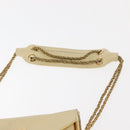 Chloe Sally Shoulder Bag Leather Beige Gold Auth bs29994-8