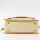 Chloe Sally Shoulder Bag Leather Beige Gold Auth bs29994-9