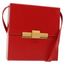 BOTTEGA VENETA Daisy Shoulder Bag Leather Red Gold Auth bs29995-1