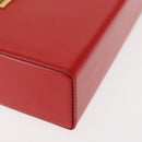 BOTTEGA VENETA Daisy Shoulder Bag Leather Red Gold Auth bs29995-10