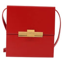 BOTTEGA VENETA Daisy Shoulder Bag Leather Red Gold Auth bs29995-2