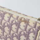 Christian Dior Trotter Canvas Pouch PVC Purple Silver Auth bs29999-9