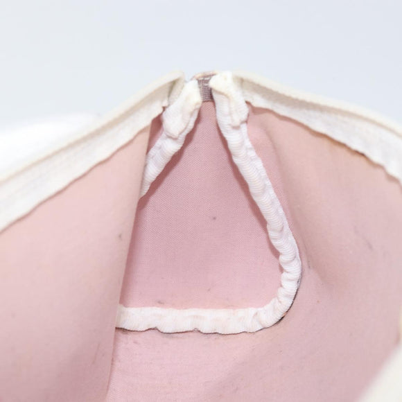 Christian Dior Trotter Canvas Pouch PVC Purple Silver Auth bs29999