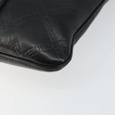 Gianni Versace Gureka Shoulder Bag Leather Black Silver Auth bs30000-9