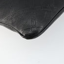 Gianni Versace Gureka Shoulder Bag Leather Black Silver Auth bs30000-16